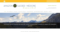Desktop Screenshot of amazonsacredmedicine.com