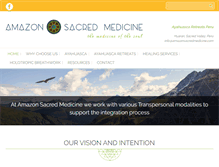Tablet Screenshot of amazonsacredmedicine.com